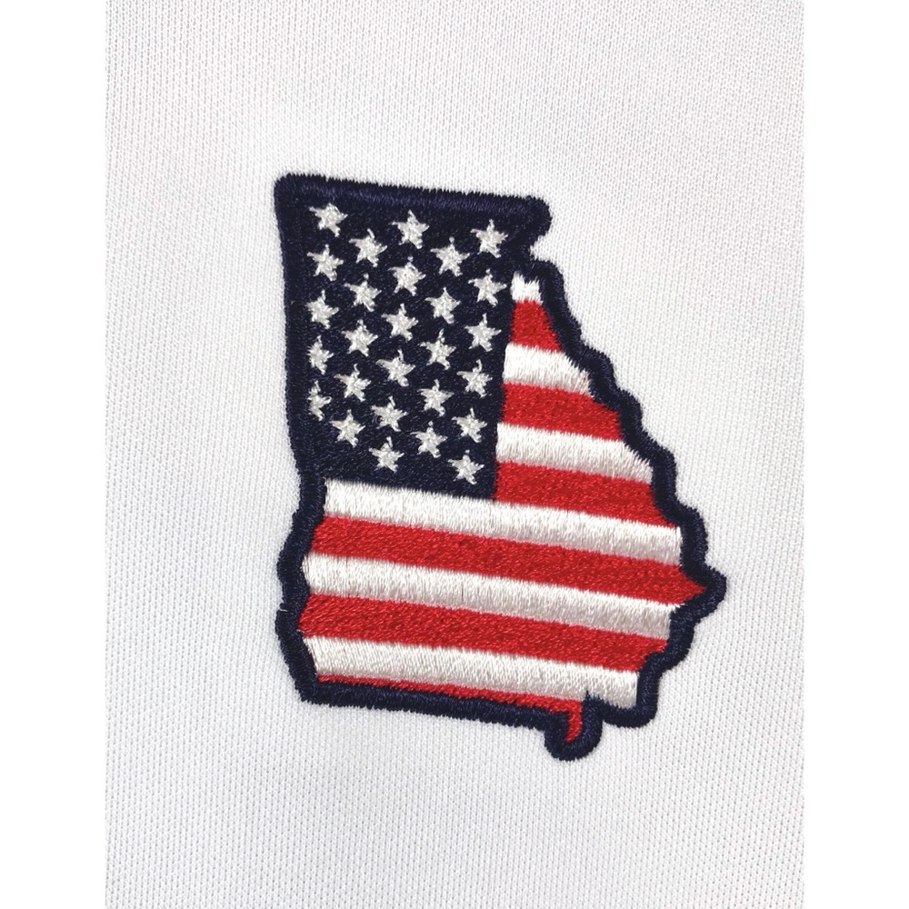 Antigua State of Georgia Small White Polo Shirt - Picture 4 of 6